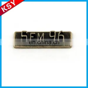 High Quality Engraving Metal Label Brass Logo Plate Handbag Engravable Tag thumbnail-4