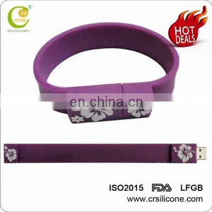 High Quality Wholesale Silicone Bracelet Usb Flash Drive 2/8/32/64gb,Promotional Wristband Pendrive thumbnail-2