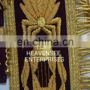 MASONIC REGALIA GRAND LODGE PAST MASTER APRON PURPLE thumbnail-4