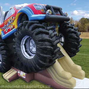High Quality Monster Truck Combo Bounce House Slide Combo for Birthday Party thumbnail-5