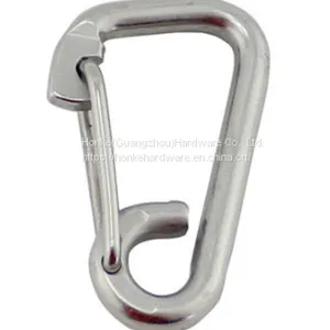 DIN Type Stainless Steel 316 Spring Marine Wire Delta Wire Snap Hook thumbnail-2