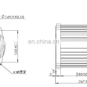 48V 60V 72V 3KW Chinese Factory Direct Sale High Quality Brushless dc Motor for Electric Vehicle thumbnail-5