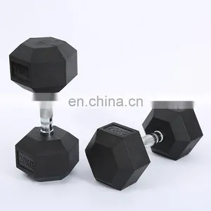 Factory Direct Sales Support A Large Number Adjustable Dumbbell Lbs Hex Dumbbell Set Rubber thumbnail-7