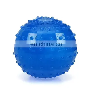 TPR Material Safe Ice Ball Cooling and Freezable Leaky Dog Toy Ball for Summer Day thumbnail-6