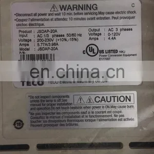 3 Phase 220V 750 W Teco Servo Motor Drive JSDAP 20A For Food Packing Machine thumbnail-3