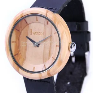 Wholesale Automatic Mechanical Wooden Metal Watch Natural Zebra Wood And Metal Combination thumbnail-3