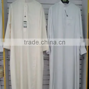 CM162 Popular High Quality Man Arabian Robes Saudi Arab Style Islamic Clothing Men's Arab Thobe thumbnail-1