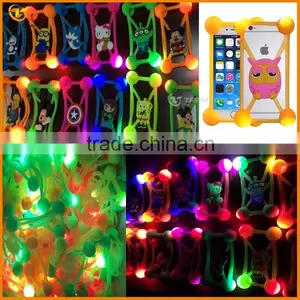 Shockproof LED Universal Silicon Bumper Case for Iphone 6 6s Quality Choice thumbnail-1