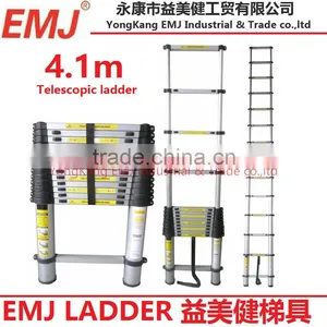 Aluminum 4.1M Telescopic Ladder Hot Selling in Ebay. thumbnail-1