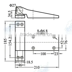 09106 Cold Storage Door Hinge With High Strength Zinc Alloy thumbnail-2