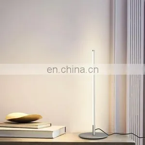 Home Decor Modern Luxury Bedside Acrylic Shade Metal Table Lamps Reading Lamps for Bedroom thumbnail-1