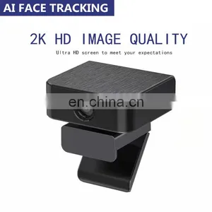 AI Humanoid Auto Face Tracking HD 2K Webcam 1080P With Microphone Rotatable for Video Calling USB Camera Webcam thumbnail-2