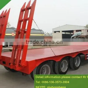 50T Low Bed Semi Trailer Heavy Duty Low Bed Trailer 0086-13635733504 thumbnail-1