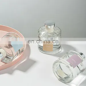 Unique Package Box OEM Customized Silver Foiling Stamping Label Sticker Logo Color Printing Wholesale Reed Diffuser thumbnail-2