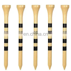OEM High Quality Golf Wooden Bamboo Tees Colorful Bulk Natural Eco-Friendly 42mm/54mm/83mm Golf Ball Tee thumbnail-3