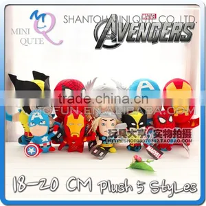 Mini Qute 18-20cm 5 Style Marvel Avenger Captain America Thor Superman Dolls Plush Toys NO.MQ 053 thumbnail-1