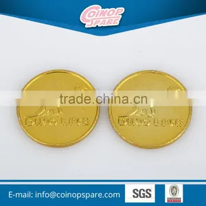 Creative Design High Quality RoHS Gold, Silver Vending Game Machine Token thumbnail-1