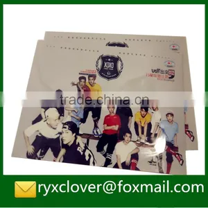 Customized A4 Size PP Plastic Button Envelope Document Bag thumbnail-1