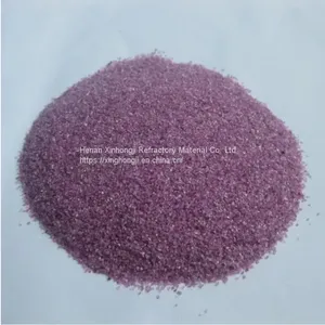 Pink Fused Alumina Gravels Chrome Electrocorundum Grit F40 F46 Abrasive Raw Material thumbnail-2