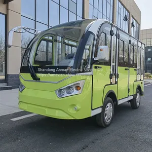 Three Row 8-seater Electric Sightseeing Car, Golf Cart for Sale thumbnail-2
