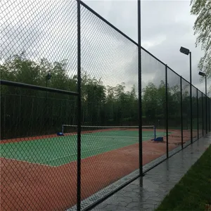 PVC Diamond Mesh China Manufacturers Chain Link Fence Used for Chain Link Football Fence thumbnail-3