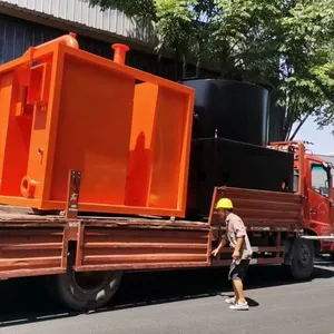 Garbage Carbonization Process. Low Temperature of Municipal Solid Waste Pyrolysis Furnace is 50 ~ 390 ℃. thumbnail-3