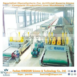 KINGSUN 600 M2/ 8 Hours Man-made Quartz Production Machine/Best Price Engineering Artificial Quartz Stone Pressing Machine thumbnail-3