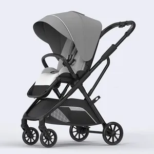 Hot Sale Luxury Baby Stroller Easy Folding Baby Jogger EN1888 Certified Lightweight Travel Baby Pushchair Pram thumbnail-2