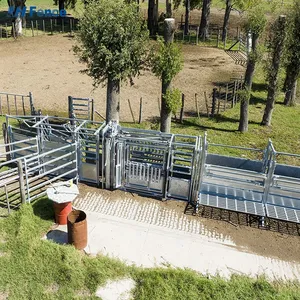 Hot Dip Galvanized Carbon Steel Powder Coated Eco-Friendly Livestock & Horse Safety Fencing 6ft Folding thumbnail-1
