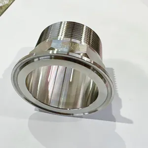 SS304 Vacuum KF Male Adapter With Tri Clamp and NPT/NW25 Thread for Hex Fittings thumbnail-3