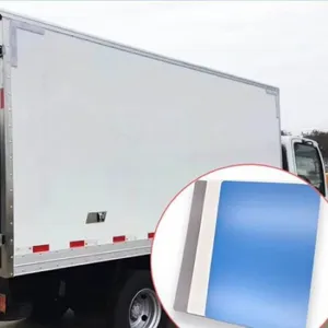 ASTM E84 Class Woven Roving GRP FRP Sheets Panel Fireproof Fiberglass Truck Body Trailer Side Wall Cutting Service FRP Panel thumbnail-1