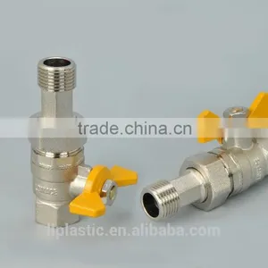 2015 Top Quality Hot Selling ABS Handle High Pressure PPR Brass Ball Radiator Angle Valve thumbnail-3