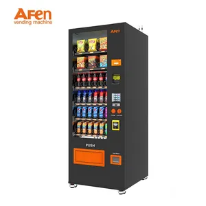 AFEN US Local Stock 24 Hours Fully Automatic AI Smart Refrigerated 510L Snack Cooler Drinks Beverage Vending Machine Credit Card thumbnail-1