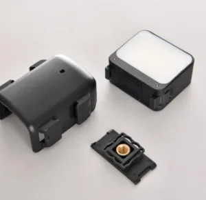 Mini Pocket LED Light With Cold Shoe and Support Bracket Kit Photographic Lighting for DSLR Camera, Gopro DJI Action Camera thumbnail-2