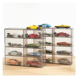 Hot Sell 1:64 Diecast Parking Spaces Sot Scene Model Car Storage Box Display Box 8 Grids 1:64 Display Case thumbnail-4