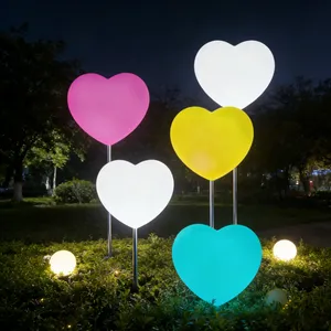 Outdoor Waterproof LED Color Change Love Flood Lamp Wedding Garden Lawn Landscape Romantic Heart Shape Light Decorative Dimmable thumbnail-3