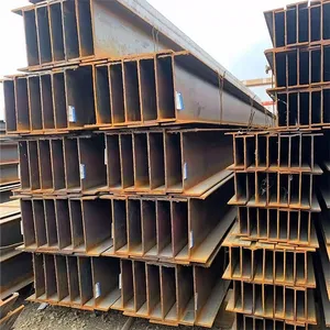 Factory Welded H Beam HW HM HN H Section Steel Custom Size Cutting Hot Dip Galvanized H Beam for Prefab House Construction thumbnail-1