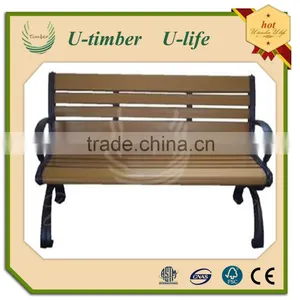 Wood Plastic Composite Wpc Park Bench Outdoor Chair thumbnail-1