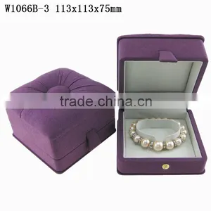 P698 Custom Leaf New Jewelry Packaging Velvet Jewelry Box for Bangle thumbnail-6