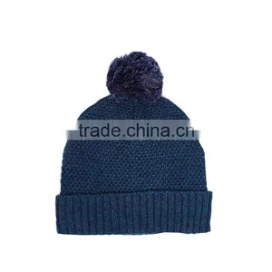 Wholesale Winter Cashmere Beanie Hats With a Ball thumbnail-3