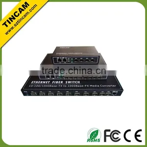 4 Fiber Port 2 Rj45 Port Rack Mount Media Converter Switch thumbnail-3
