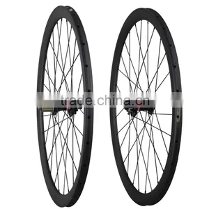 ICAN Carbon Road Disc Carbon Wheels 700c Disc Bike Wheel 38mm Tubular Cyclocross Disc Wheelset 38T thumbnail-1