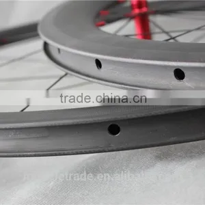 56mm Clincher Wheels Red R36 Hub Carbon Wheels Red Nipples Full Carbon Wheels China W56C thumbnail-4