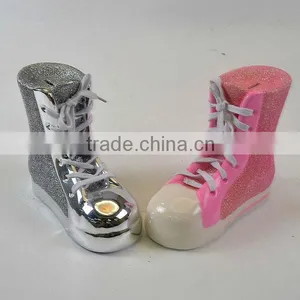 DIY Cute Ceramic Bank White Shoes thumbnail-3