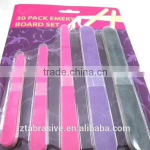 30 Double Sided Emery Board Nail Files Manicure Pedicure Coarse Mini Medium New thumbnail-2