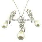 Mother of Pearl Jewelry Pearl Necklace Earings&pendant thumbnail-1