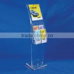 Clear Brochure Holder, Magazine Holder for Magazine, 2015 Fashion Acrylic Magazine Holder thumbnail-1