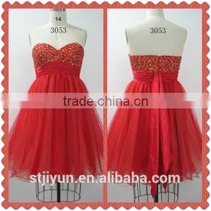 Wholesale Red Homecoming Dress Ladies Short Evening Cocktail Dresses thumbnail-1