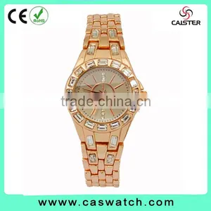 Rose Gold Ladies Watch Fancy Girl Wrist Watches Fashion Diamonds Watch Girl thumbnail-2