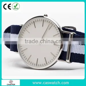 Ultra-thin Slim Case Top-selling Watch, Fancy Nylon Strap Men's Watch, Japan Movement Stainless Steel Back Men's Watch thumbnail-1